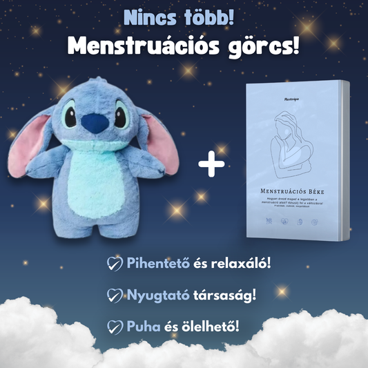 Hőterápiás Stitch plüss | A fájdalommentes pihenés titka